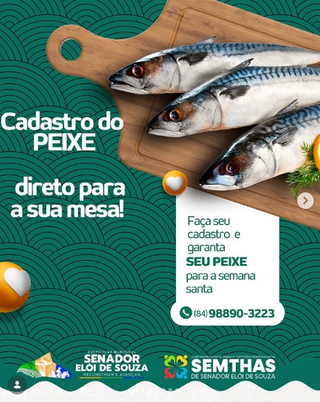🐟 Cadastro do Peixe para a Semana Santa!