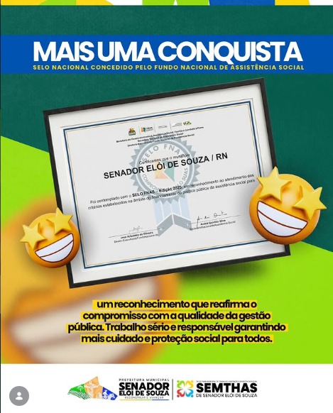 Mais uma conquista que enche nosso município de orgulho! 🏆✨