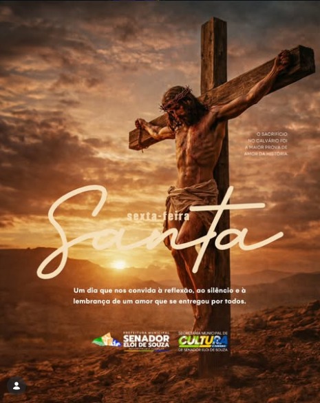 🙏 Sexta-feira Santa: um dia de reflexão, fé e silêncio.