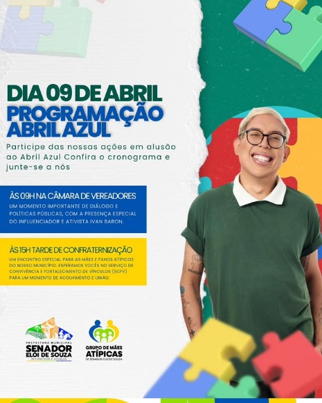 💙 Abril Azul: juntos pela conscientização e inclusão!