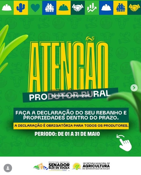🌾 Atenção, produtor rural!